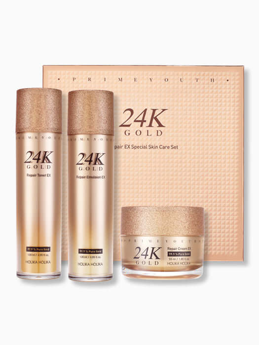 Holika Holika Prime Youth 24K Gold Repair EX Special Skincare Set