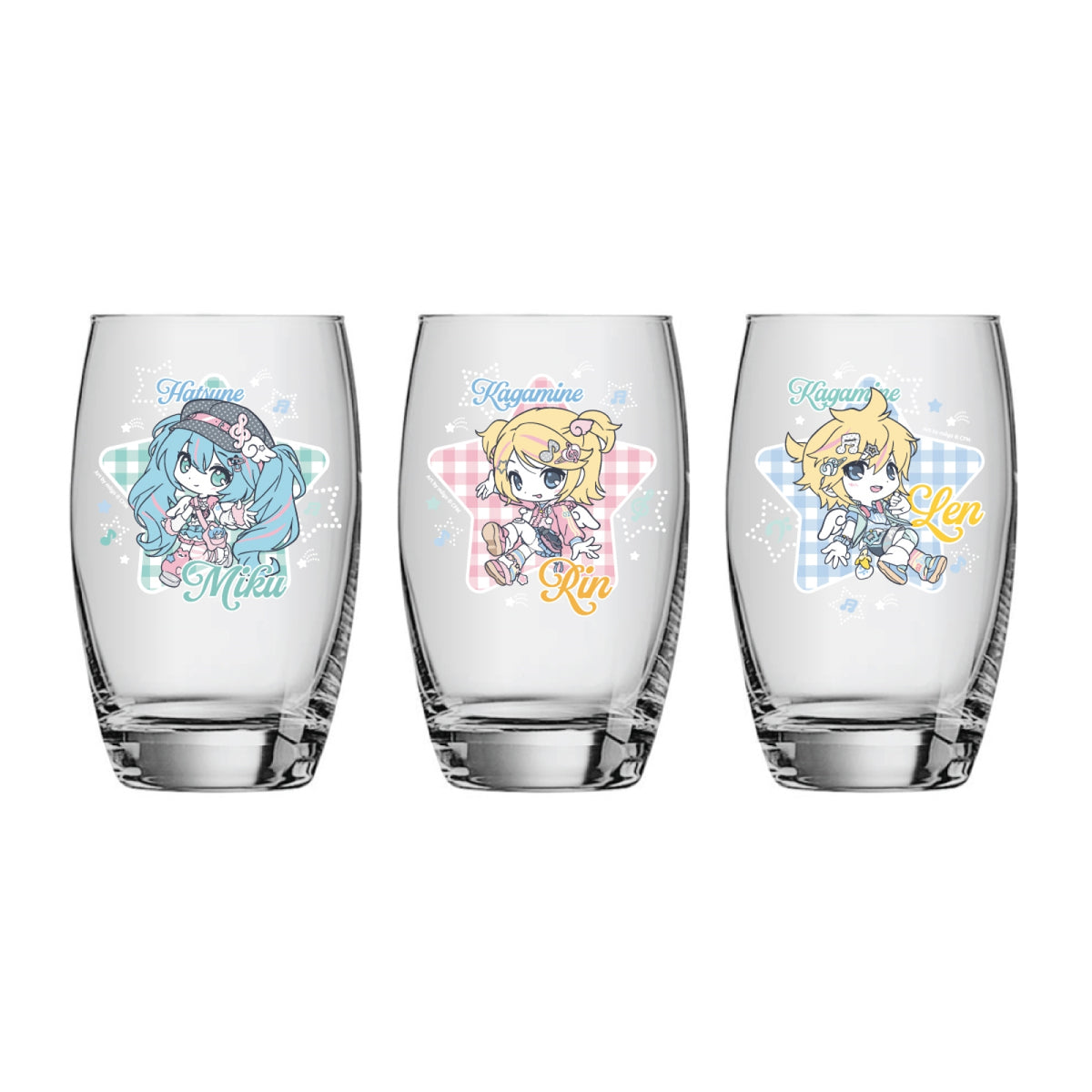 MIKU & RIN & LEN MIKU & RIN & LEN - Glass Cup - Official Pop-up Store MD