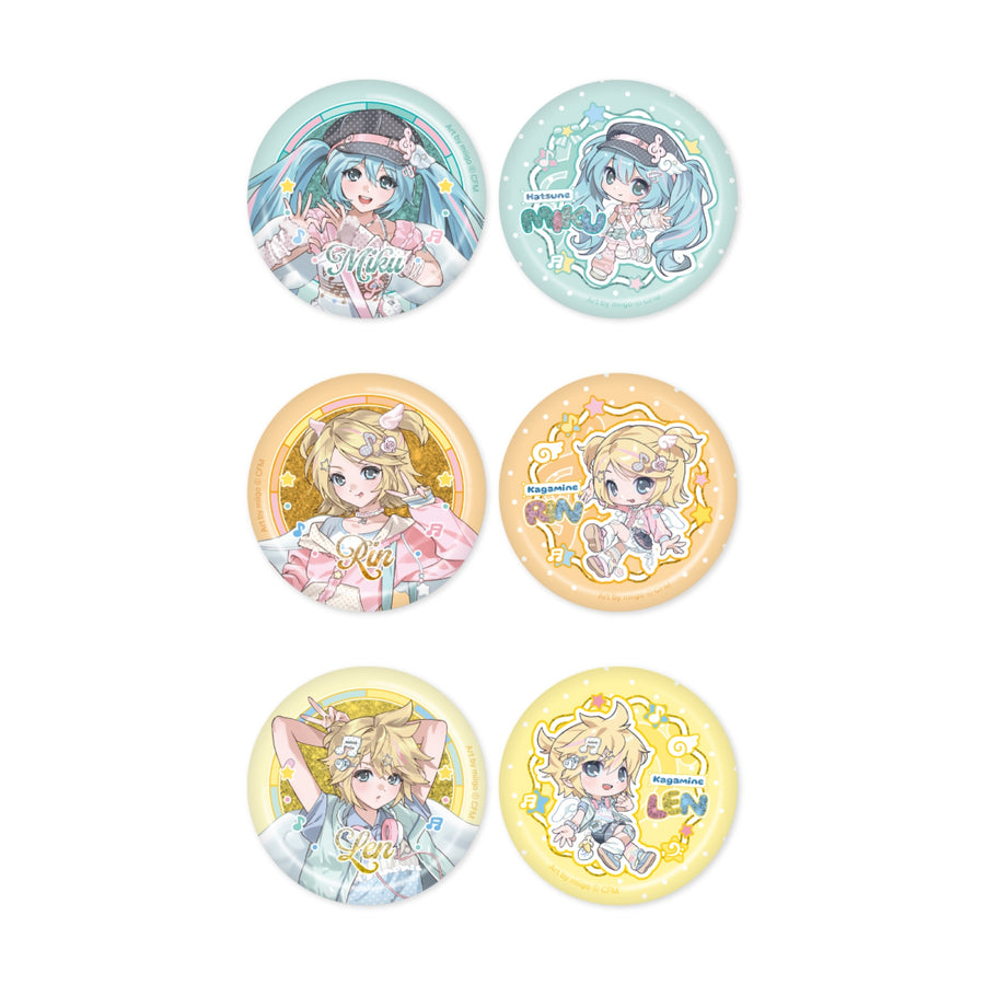 Miku & Rin & Len - Set de 15 Badges Can - Type A - Official MD
