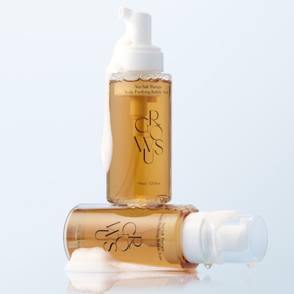 GROWUS Sea Salt Therapy Scalp Purifying Bubble Tonic - lotion cuir chevelu coréen