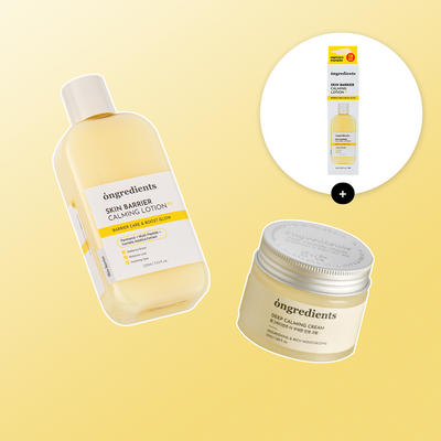 ONGREDIENTS Calming Lotion EX & Deep Calming Cream Set