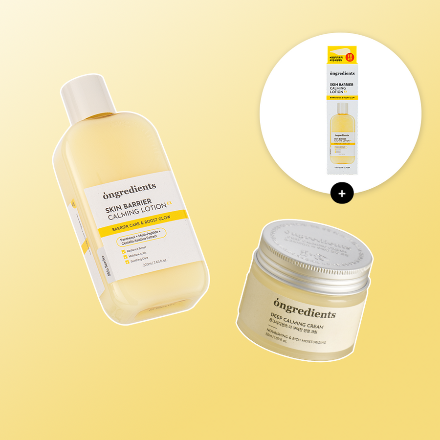 ONGREDIENTS Calming Lotion EX & Deep Calming Cream Set