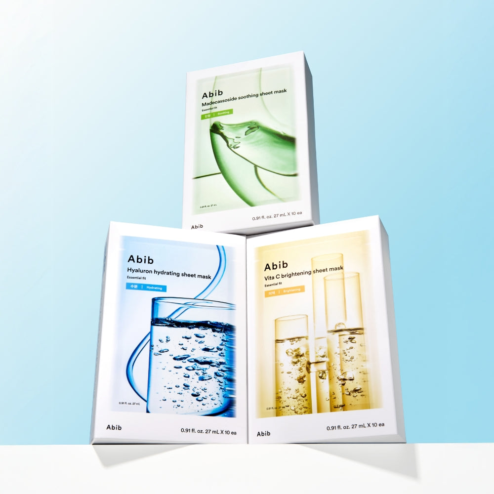 ABIB Essential Fit Sheet Mask Trio Set