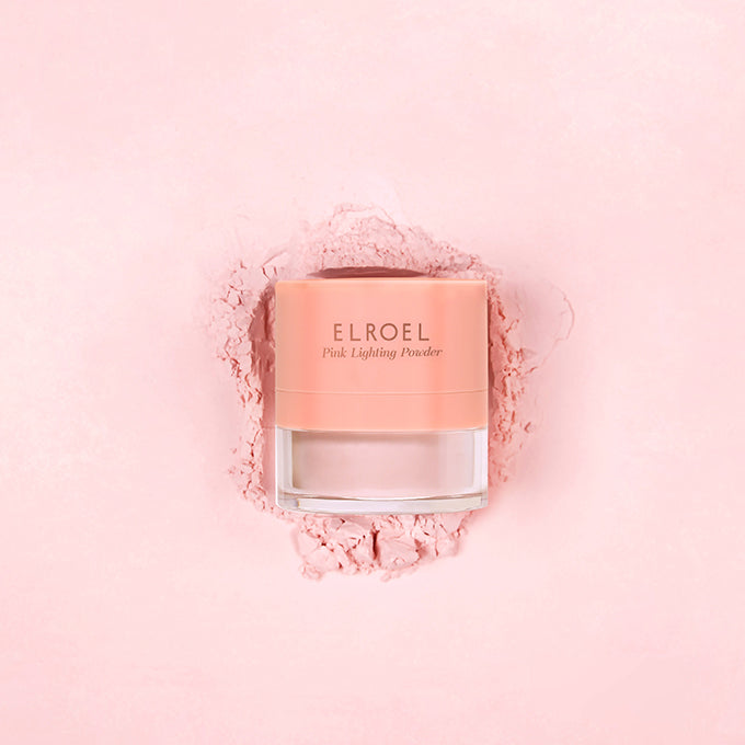 ELROEL Pink Lighting Powder - poudre coréenne