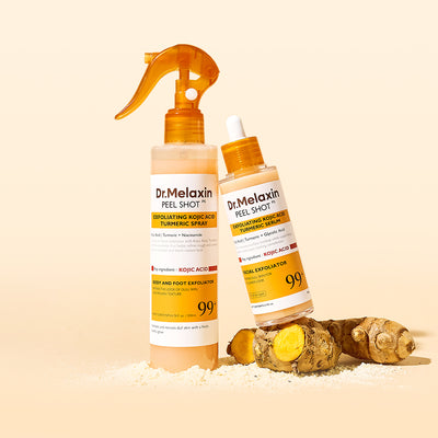 DR.MELAXIN Peel Shot Kojic Acid Turmeric Face & Body (Set of 2)