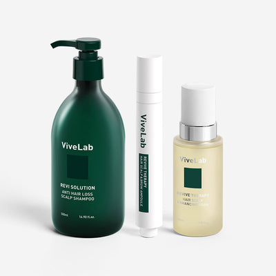 VIVELAB Revive Therapy Ampoule, Enhancing Foam & Shampoo 3-Piece Set