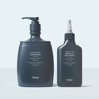 SOLEP Premier Hi-Gro Shampoo & Ampoule Treatment Set - coffret cheveux coréen