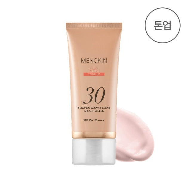 MENOKIN 30 Sekunden Gel-Sonnencreme Glow & Clear Tone-Up SPF50+ 50 ml