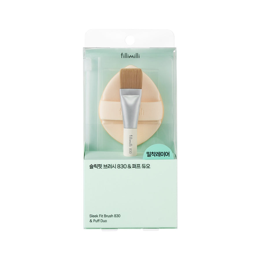 FILLIMILLI Sleek Fit Brush 830 & Puff Duo