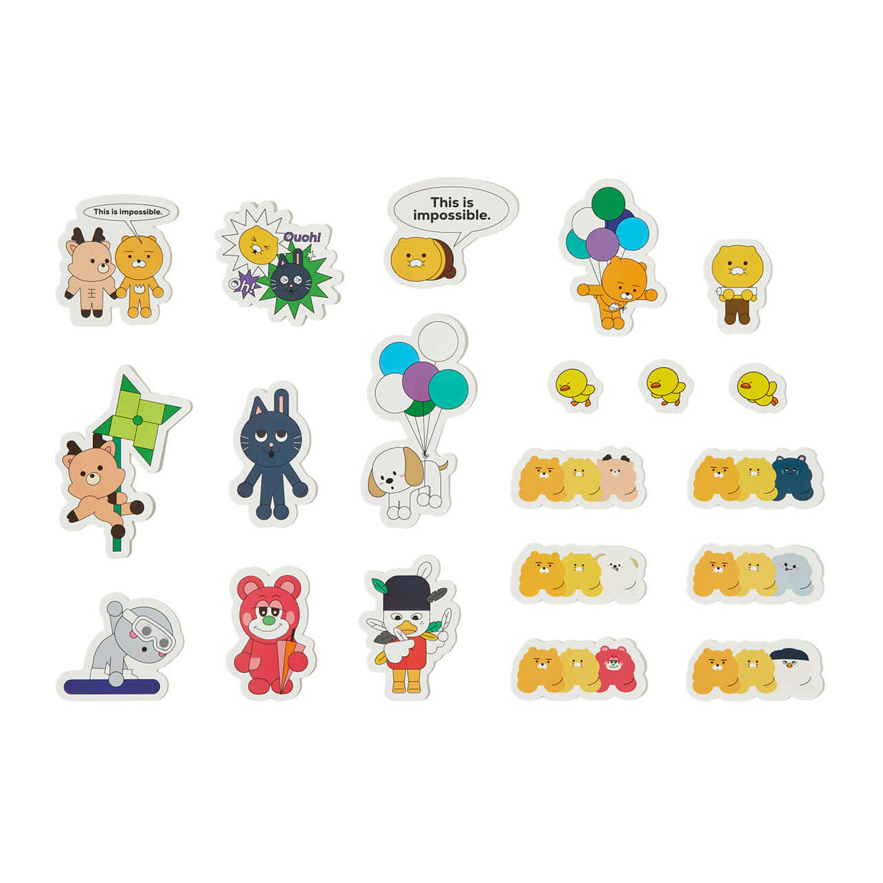 Pack Stickers Friends - Kakao Friends