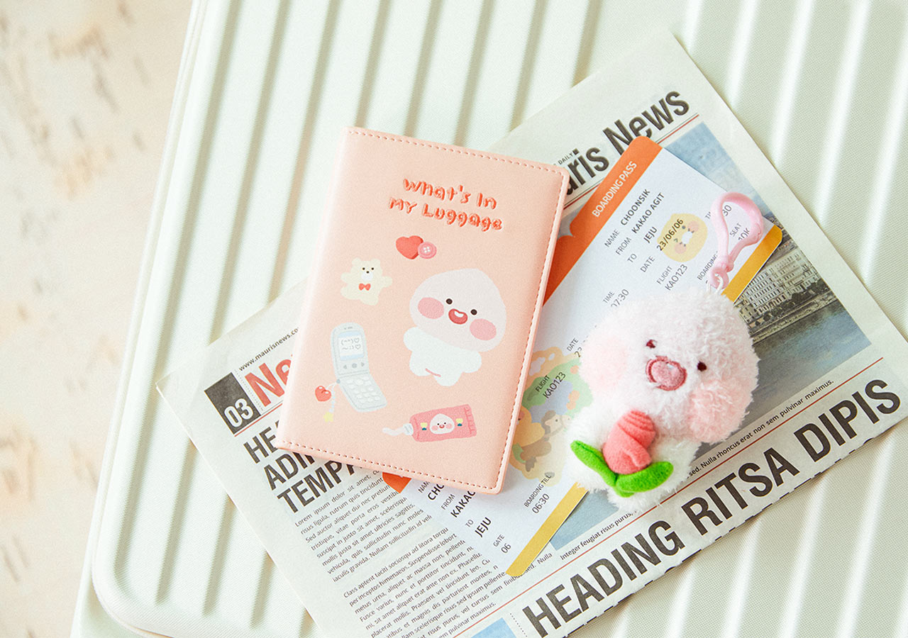Etui Passeport Petite Apeach - Kakao Friends