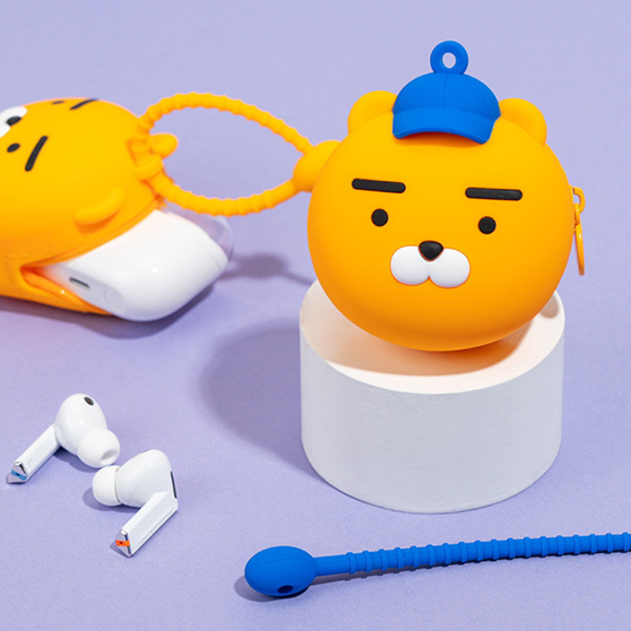 KAKAO FRIENDS - Silicone Pochette Ryan Chapeau(BLUE)