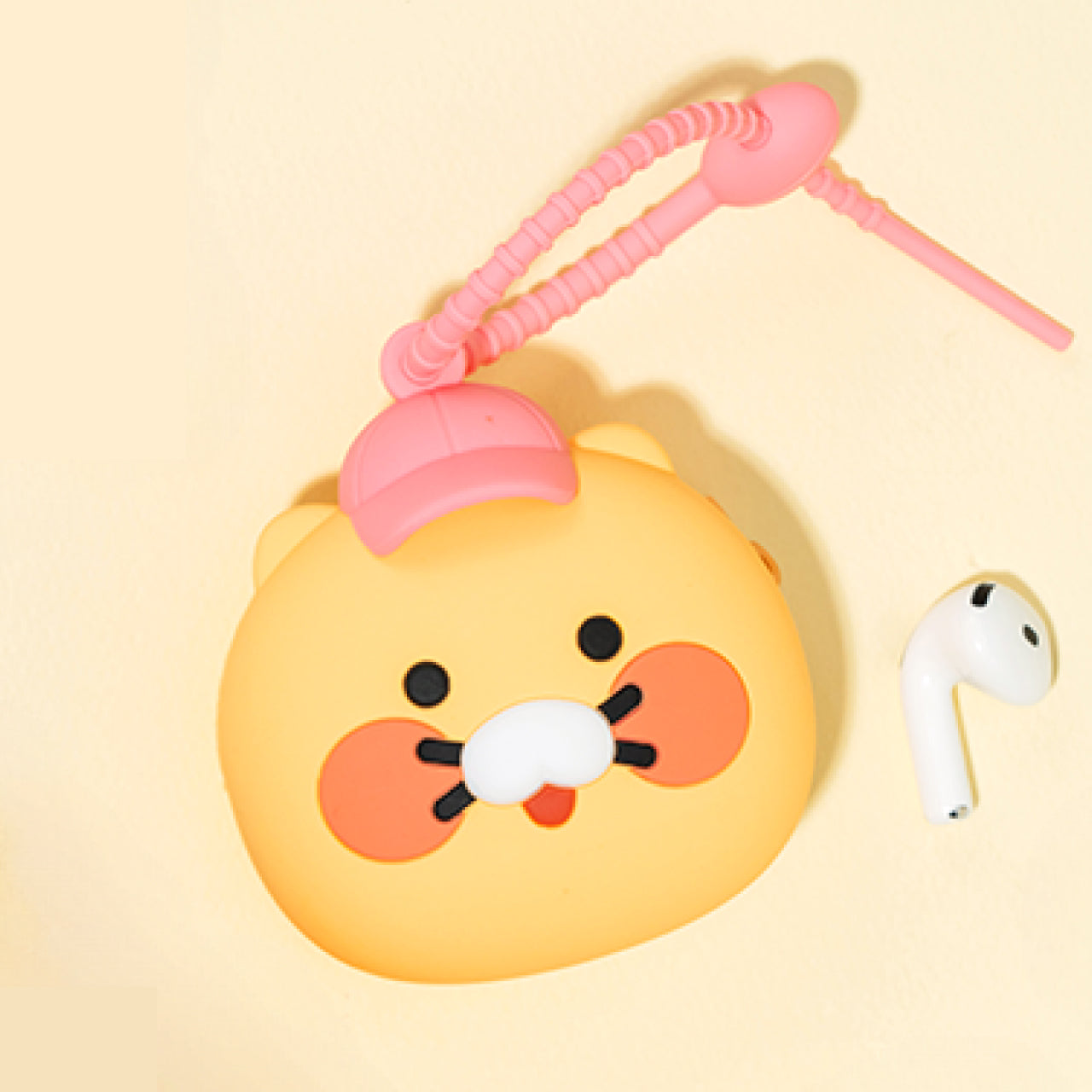 KAKAO FRIENDS - Silicone Pochette Chunsik Chapeau(PINK)