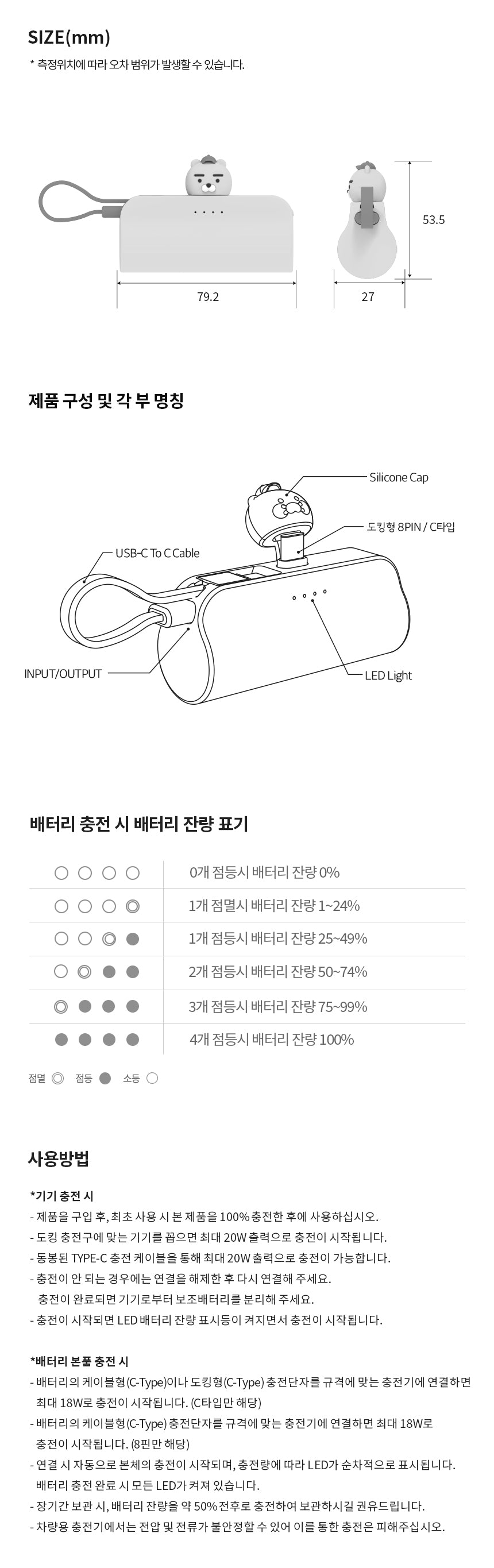 KAKAO FRIENDS - Casquette Batterie Externe Chunsik - Detail 11