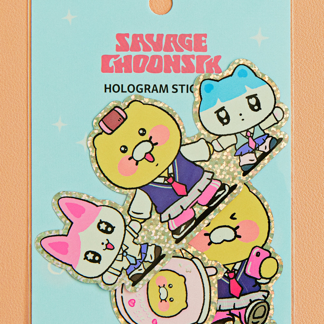 KAKAO FRIENDS - Autocollant(Bleu) Friends