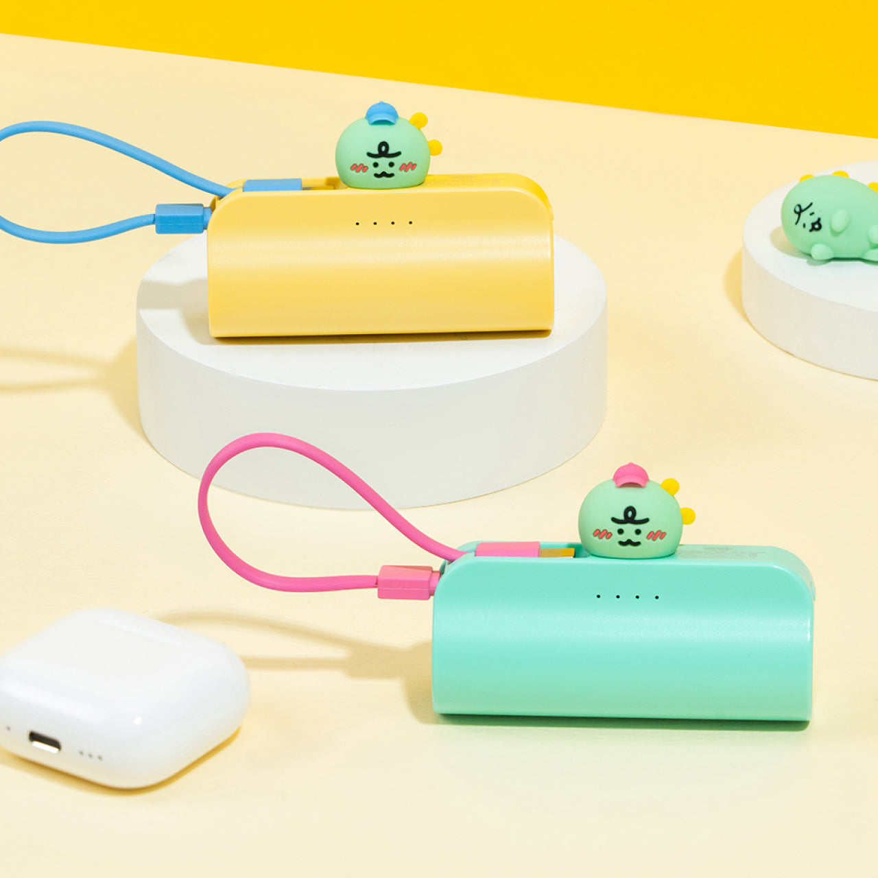 KAKAO FRIENDS - Casquette Batterie Externe Jordy Jaune