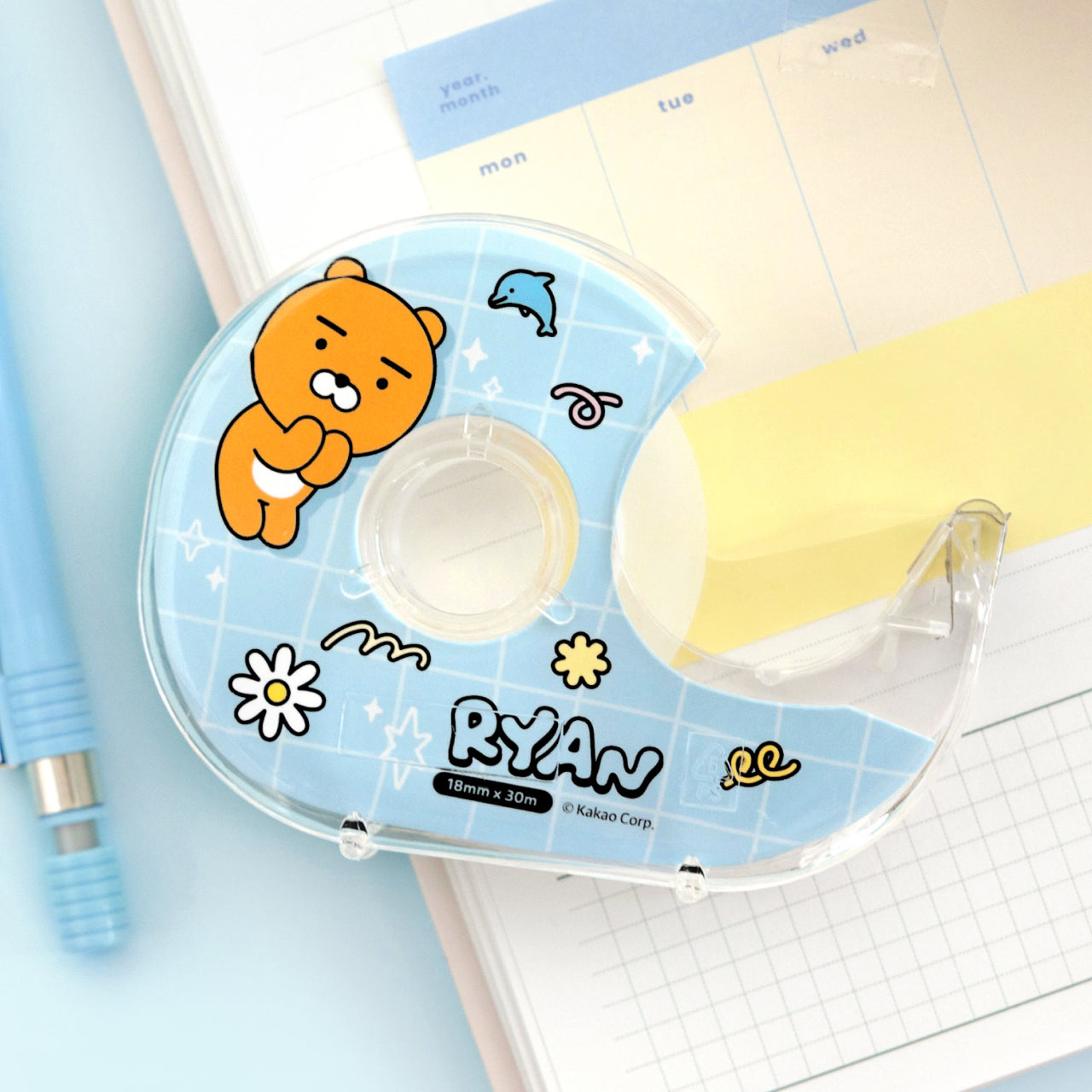 KAKAO FRIENDS - Transparent Ruban Adhesif Ryan