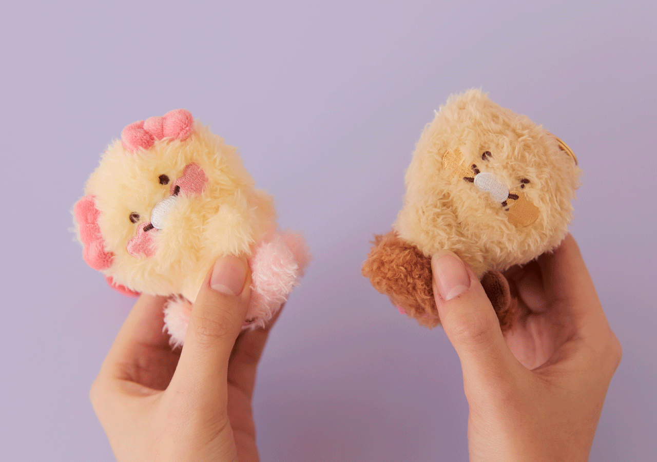 Set Peluche Porte-cles Chunsik - Kakao Friends