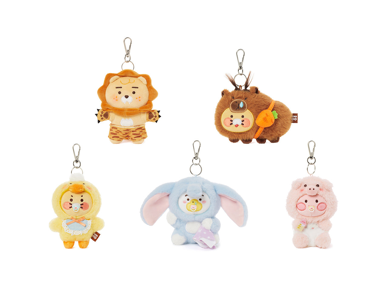 KAKAO FRIENDS - FRIENDZOO Porte-cles Peluche Chunsik - Detail 15