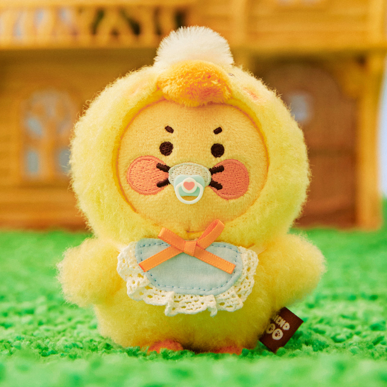 KAKAO FRIENDS - FRIENDZOO Porte-cles Peluche Chunsik