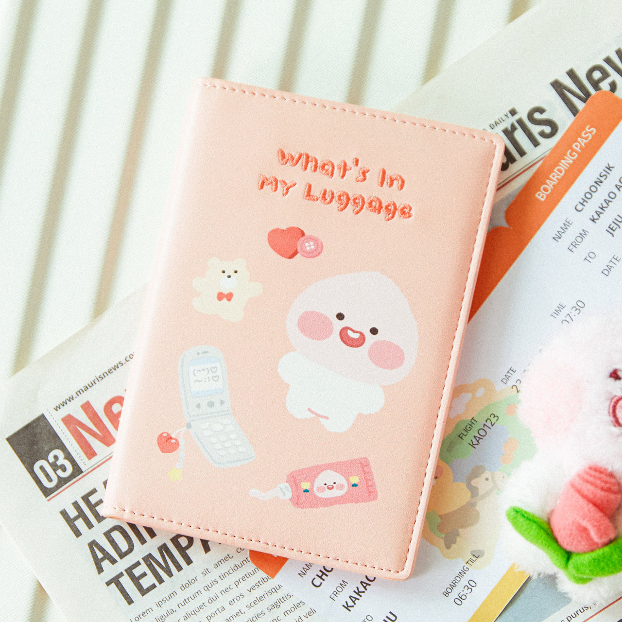 Etui Passeport Petite Apeach - Kakao Friends