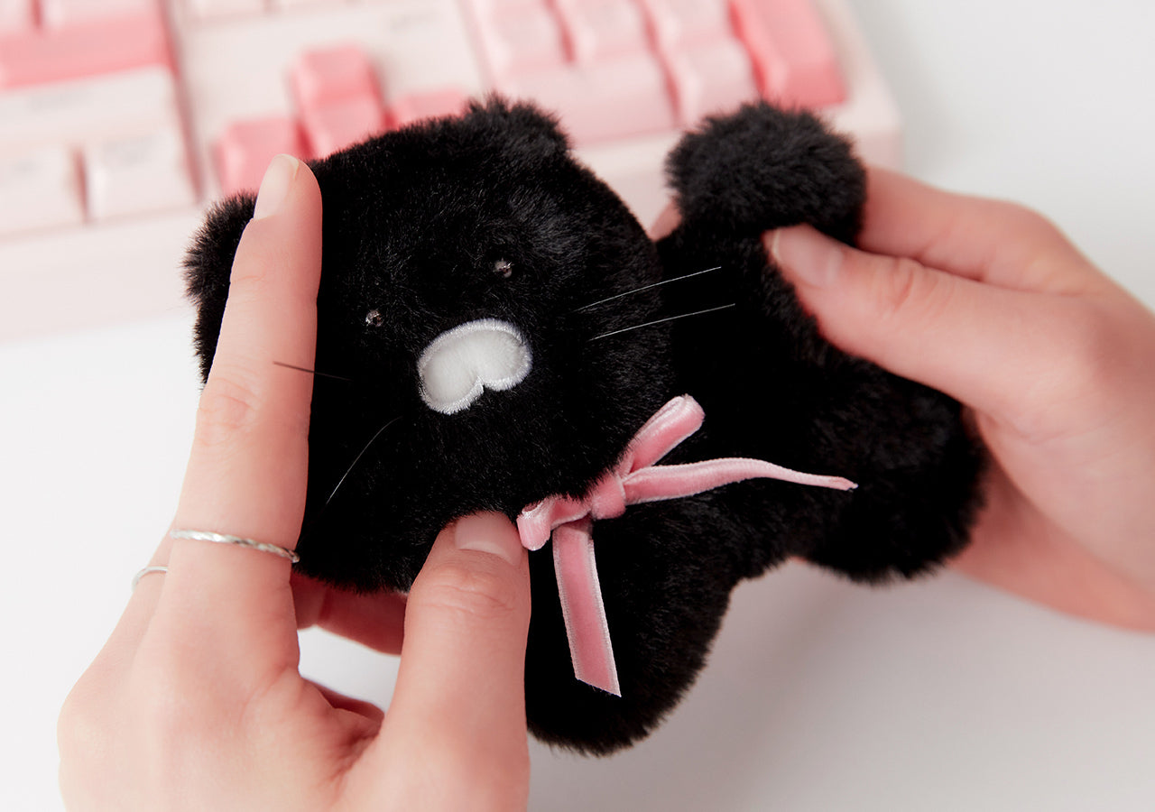 KAKAO FRIENDS - Noir MiniPorte-cles Peluche Chunsik - Detail 5