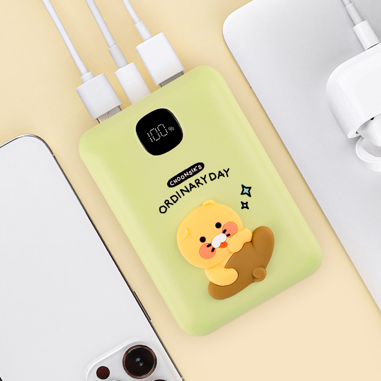 KAKAO FRIENDS - Batterie Externe 20,000 Vert