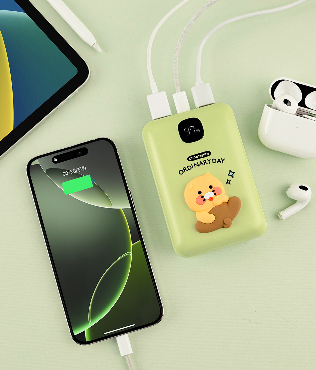 KAKAO FRIENDS - Batterie Externe 20,000 Vert - Detail 7