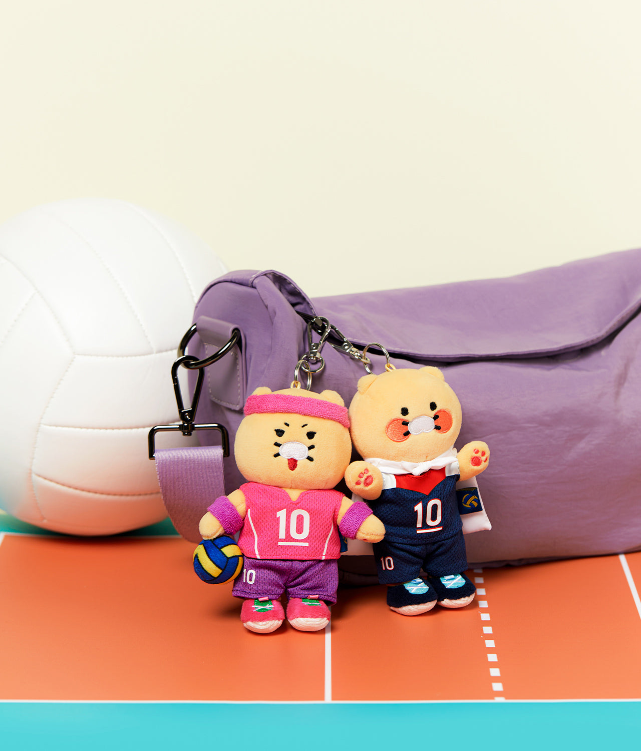 KAKAO FRIENDS - XFriends Porte-cles Peluche Chunsik - Detail 8