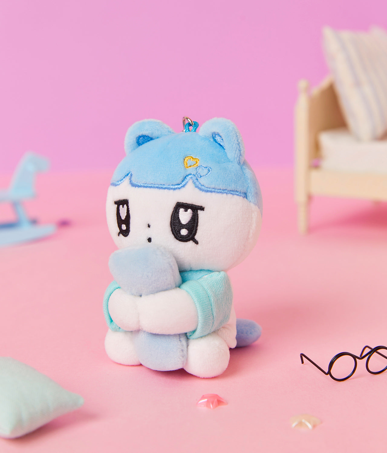 KAKAO FRIENDS - MiniPorte-cles Peluche Pyjama - Detail 6