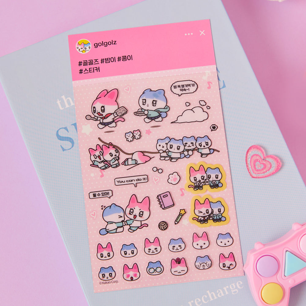 KAKAO FRIENDS - TransparentAutocollant Rose