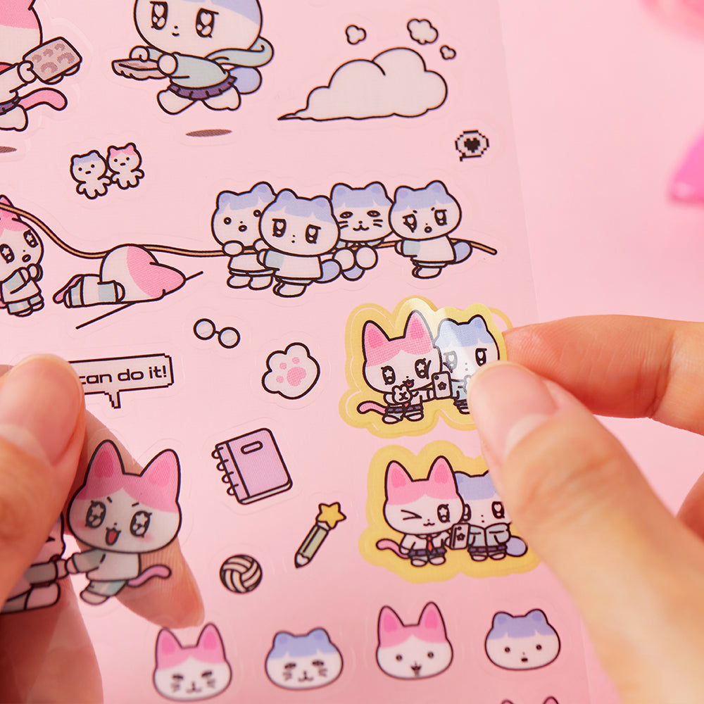 KAKAO FRIENDS - TransparentAutocollant Rose