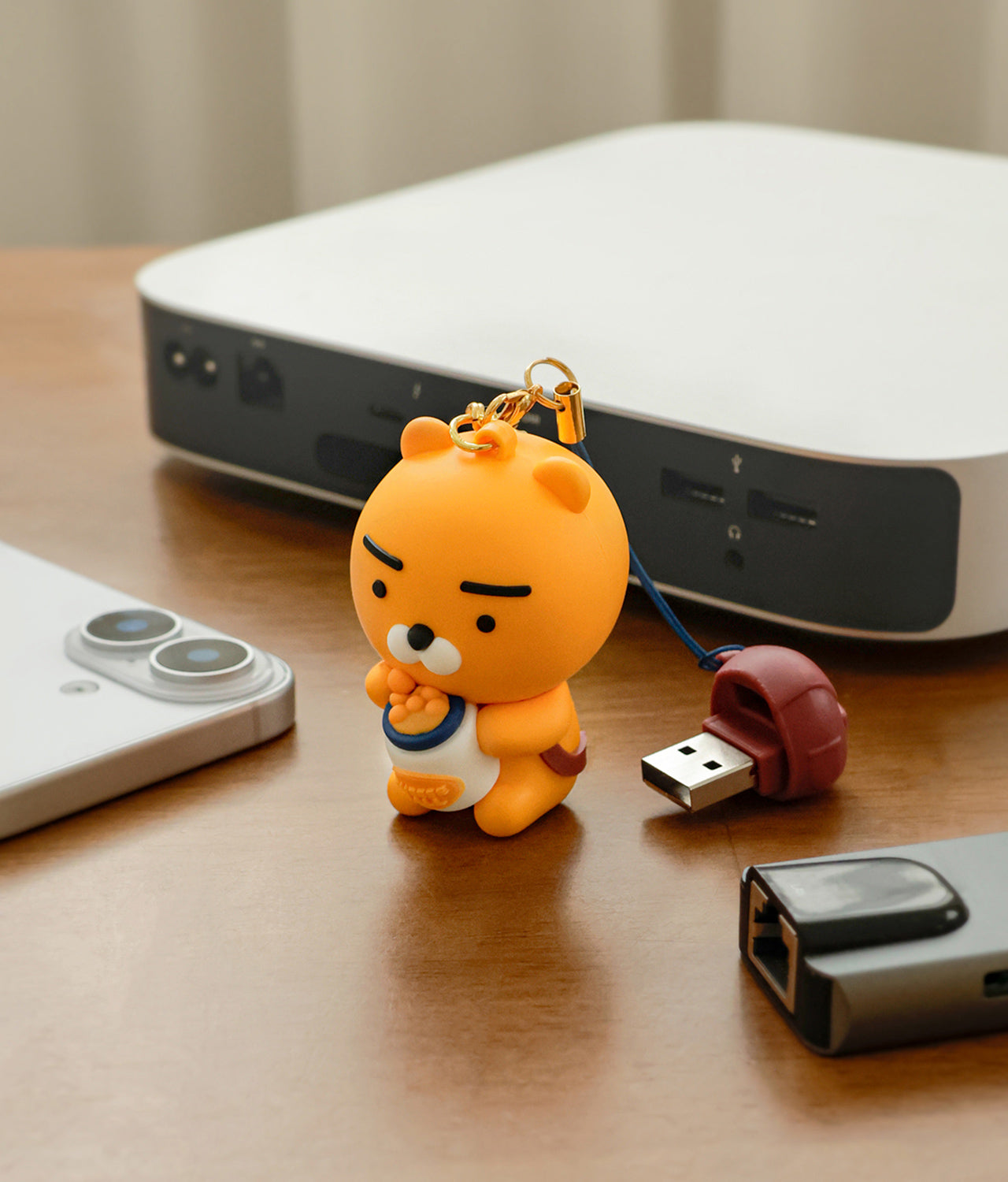 KAKAO FRIENDS - 64GB USB Figurine Porte-cles Sac a Dos Ryan - Detail 6