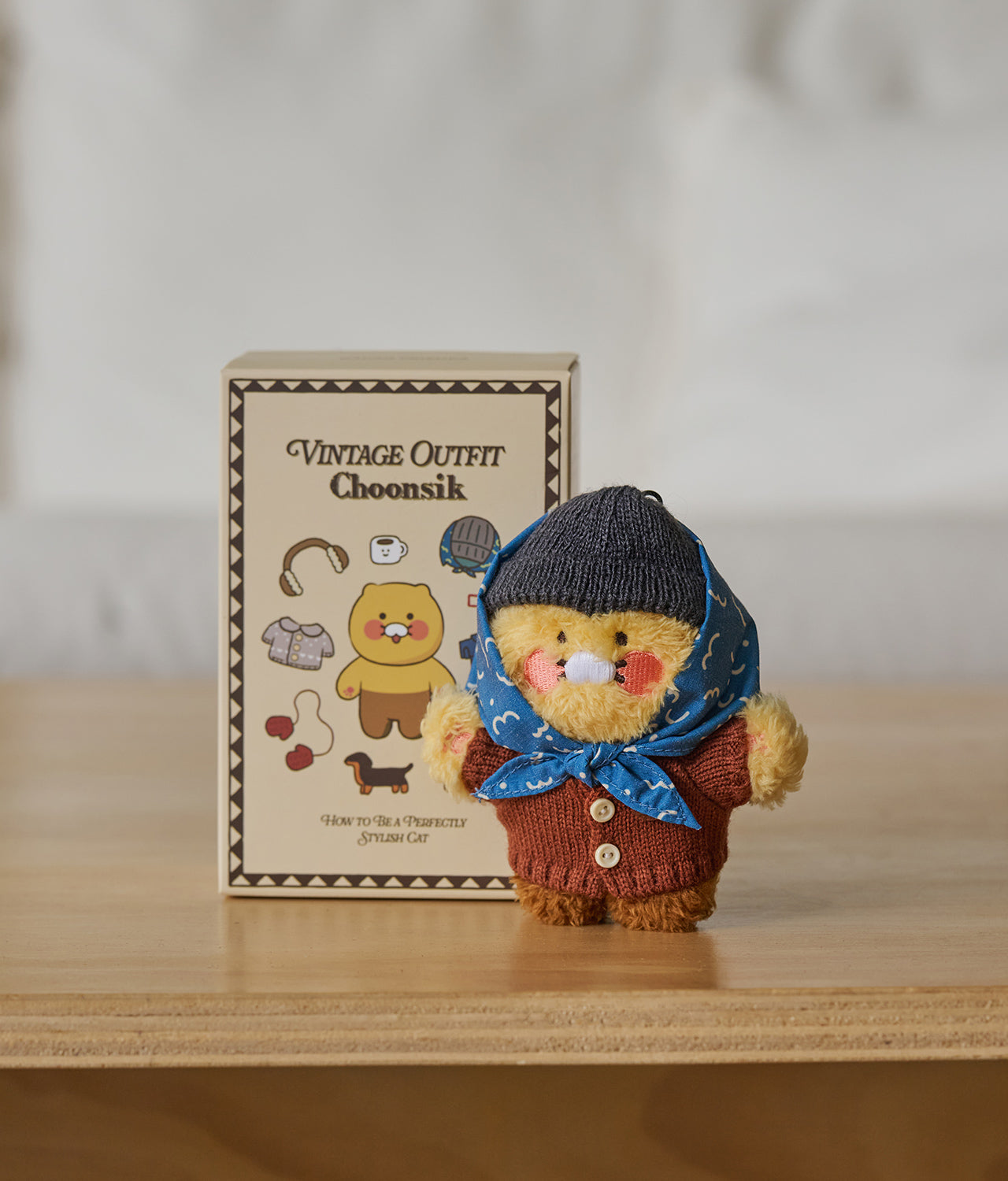 KAKAO FRIENDS - Porte-cles Peluche (5 1) Chunsik - Detail 4
