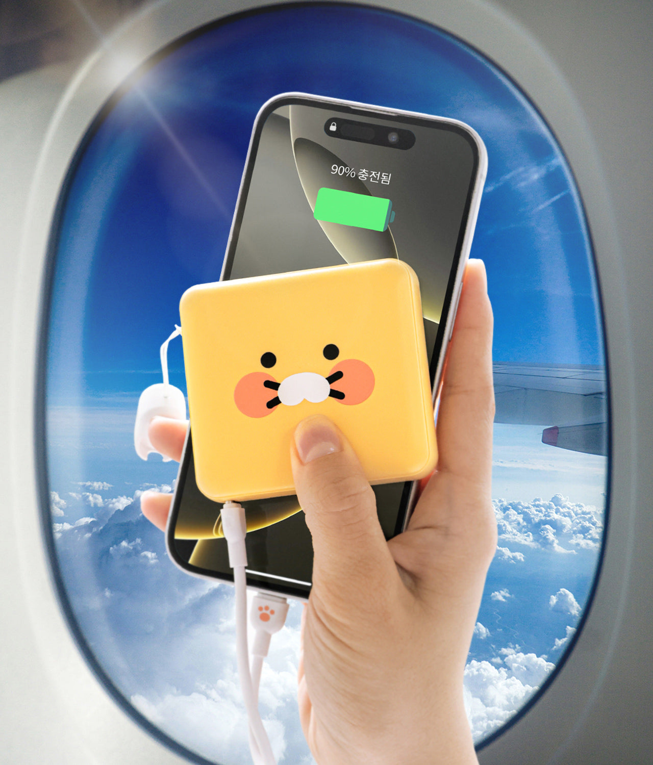 KAKAO FRIENDS - Mini Batterie Externe 10,000 Chunsik - Detail 5