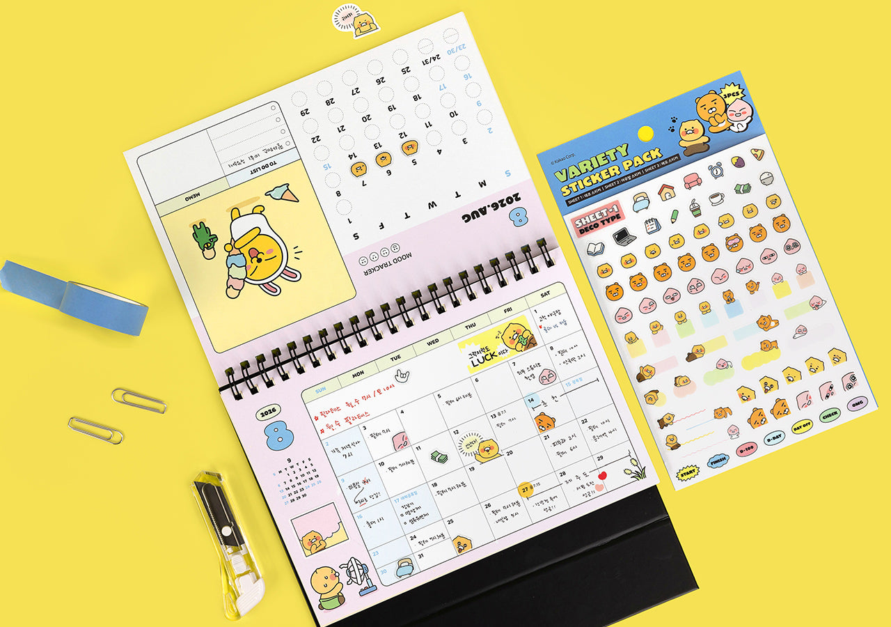 KAKAO FRIENDS - Autocollant Set 3P - Detail 4