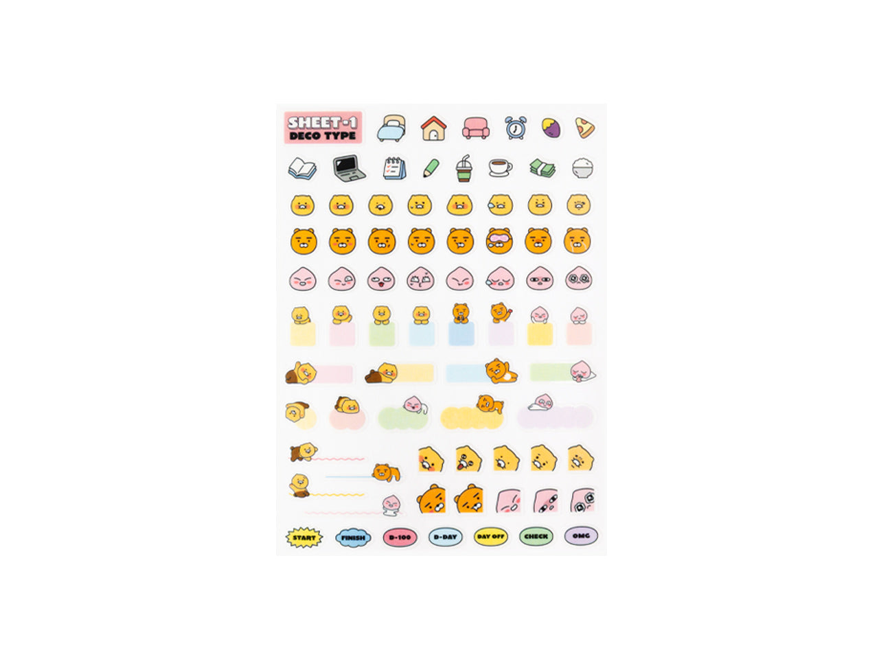 KAKAO FRIENDS - Autocollant Set 3P - Detail 11