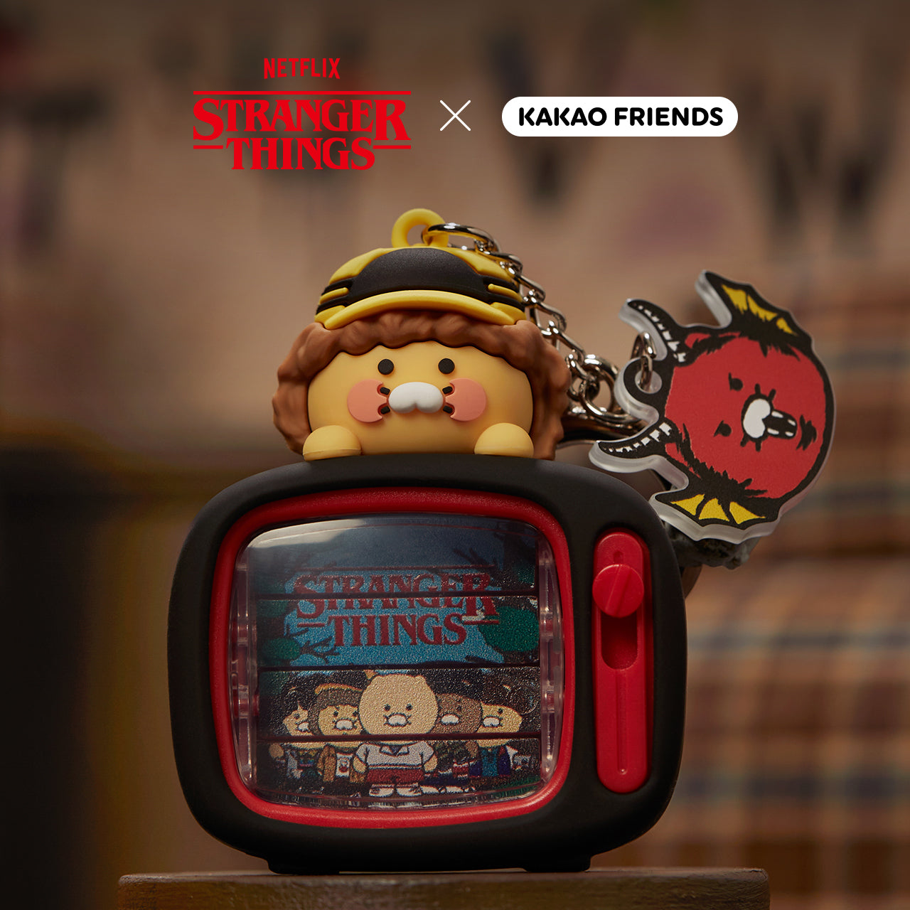 KAKAO FRIENDS - XFriends TV Figurine Porte-cles Chunsik
