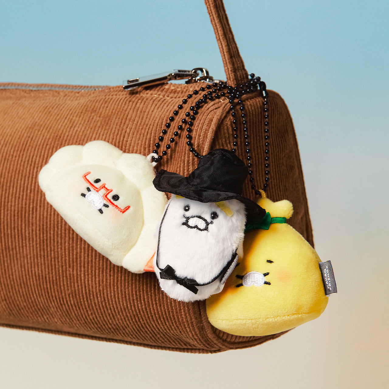 KAKAO FRIENDS - Porte-cles Peluche 3P Set Chunsik