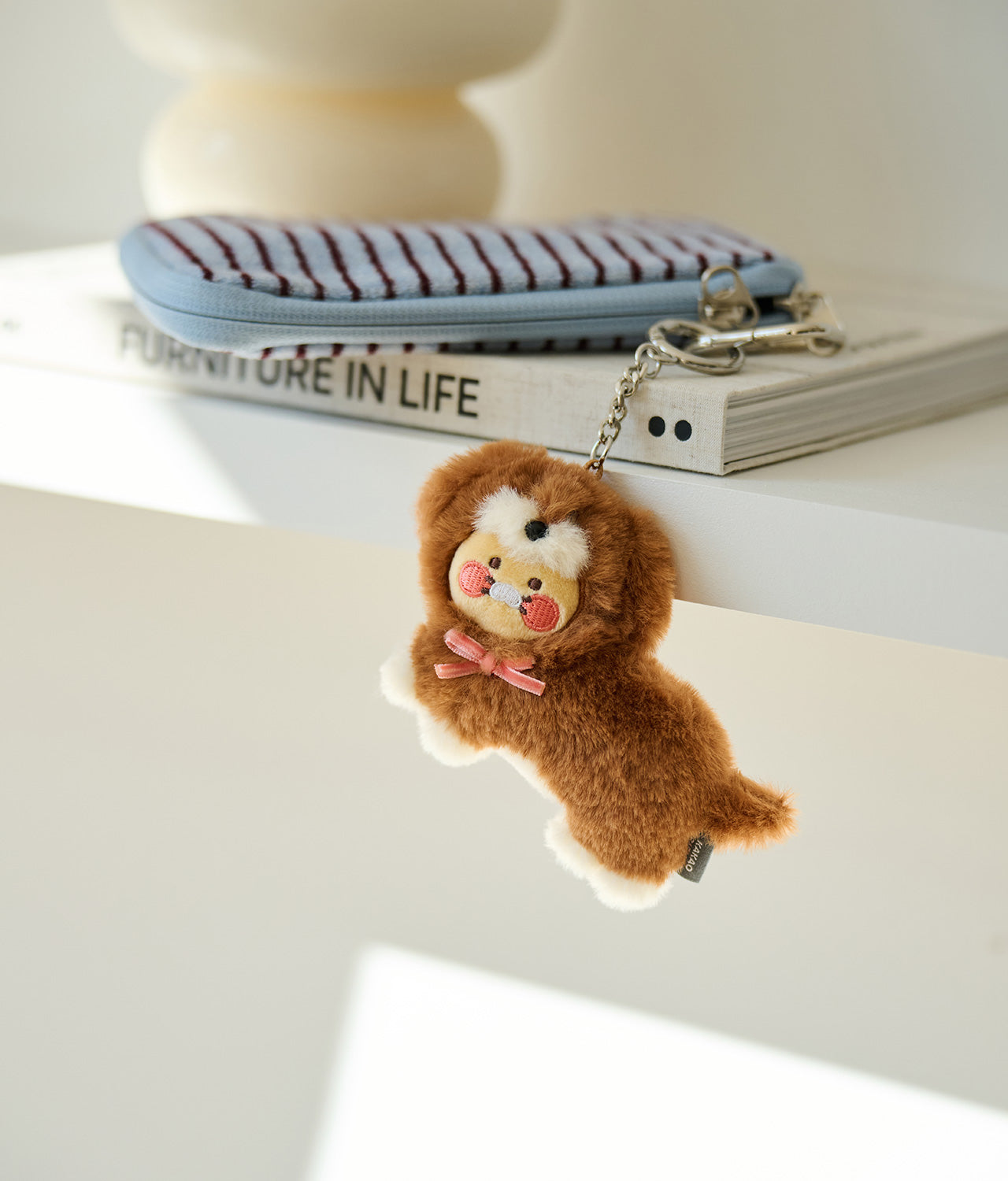 KAKAO FRIENDS - Marron Porte-cles Peluche Chunsik - Detail 8