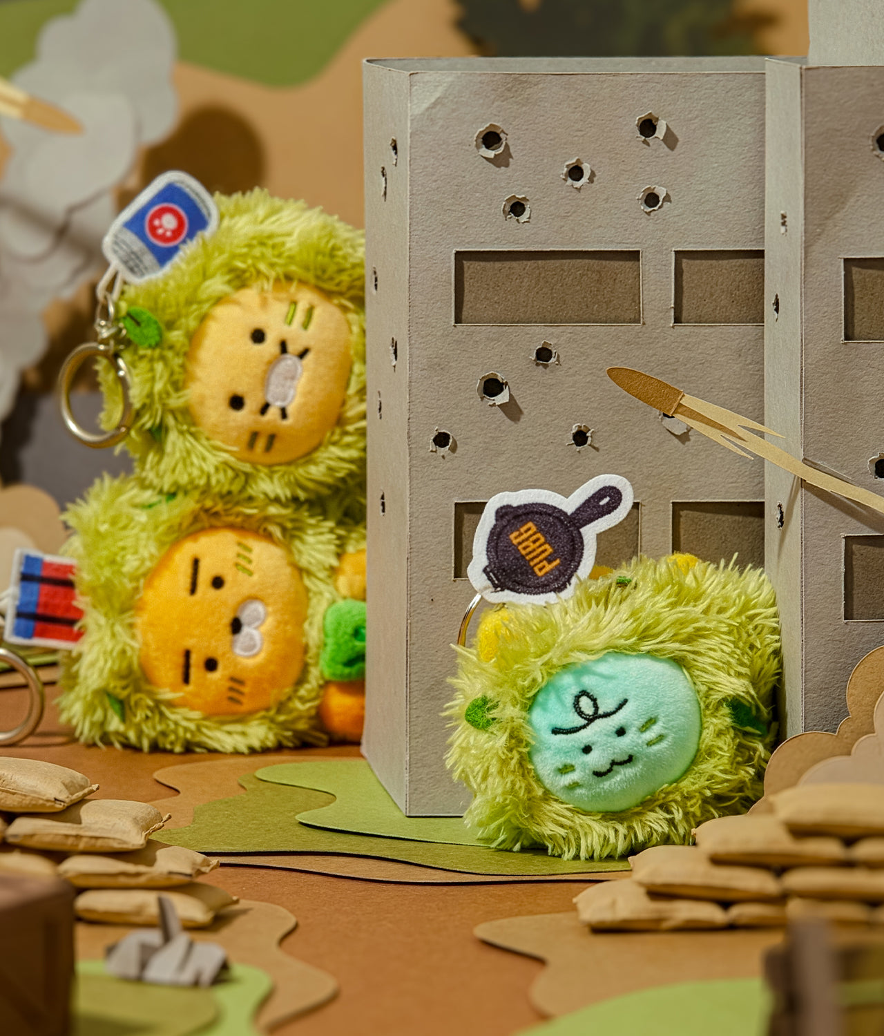 KAKAO FRIENDS - XFriends Porte-cles Peluche Chunsik - Detail 8