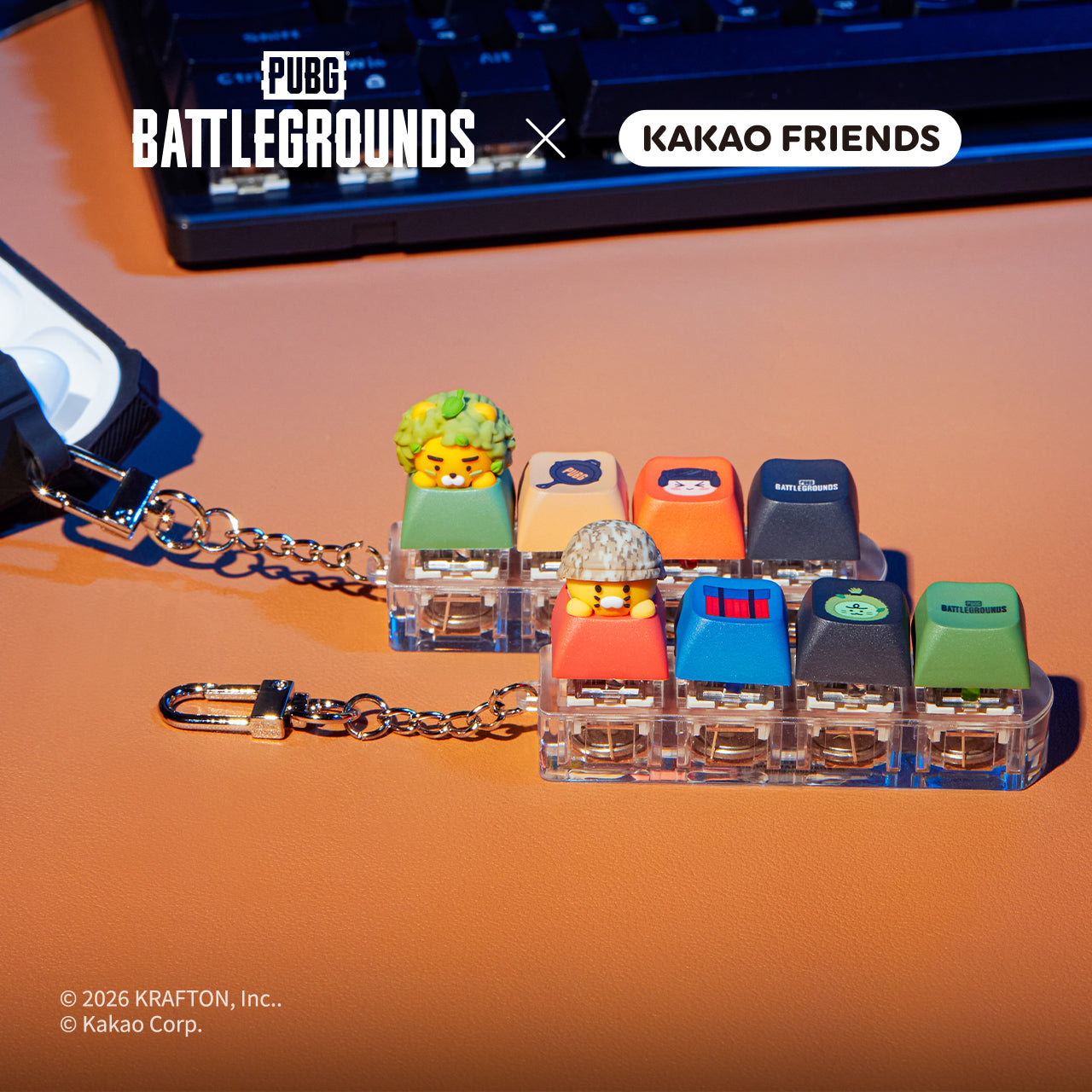 KAKAO FRIENDS - XFriends LED CasquettePorte-cles Vert Friends