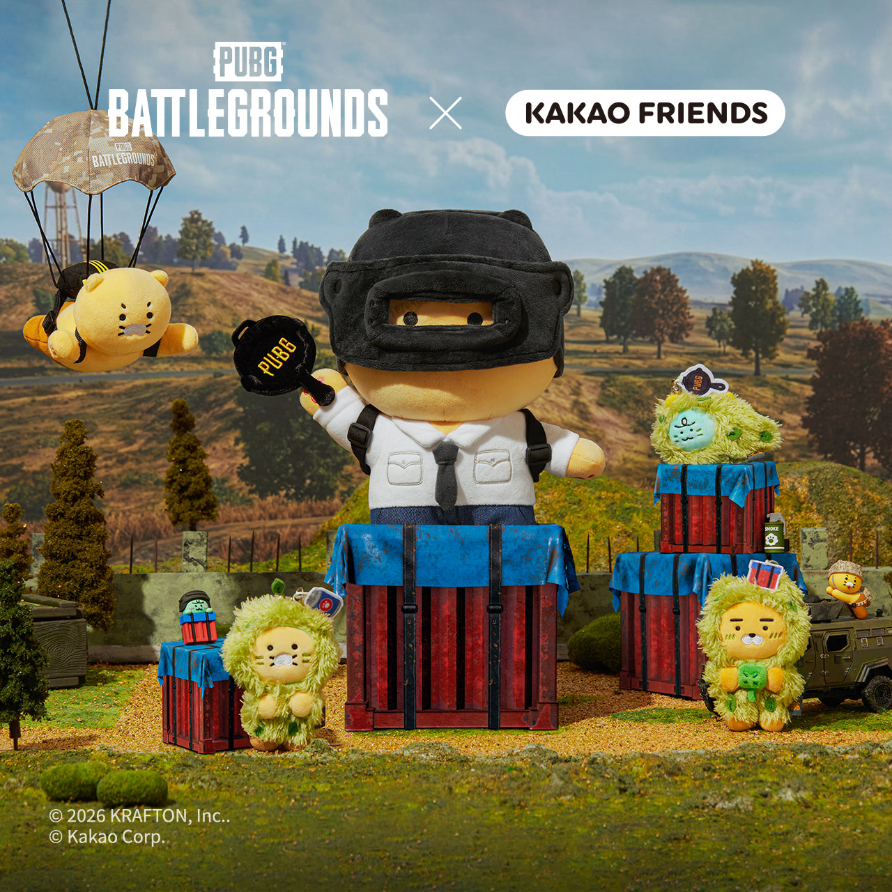 KAKAO FRIENDS - XFriends Porte-cles Peluche Chunsik