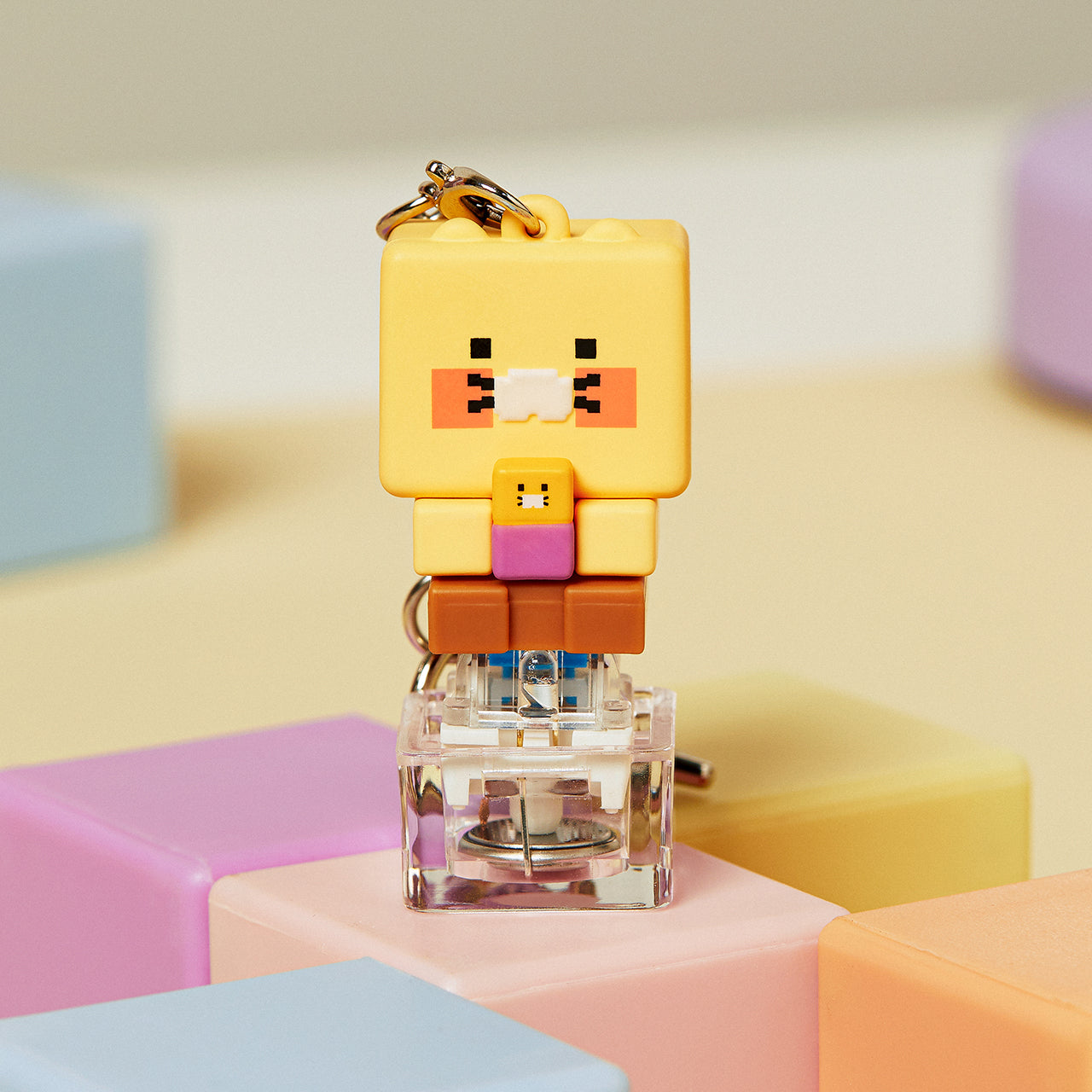 KAKAO FRIENDS - LED Casquette Figurine Porte-cles Chunsik