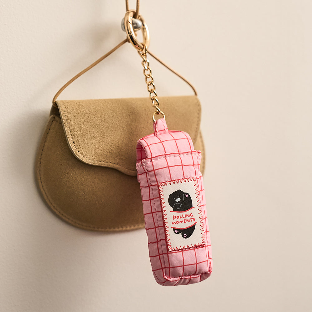 KAKAO FRIENDS - Noir Baume Levres Porte-cles Chunsik