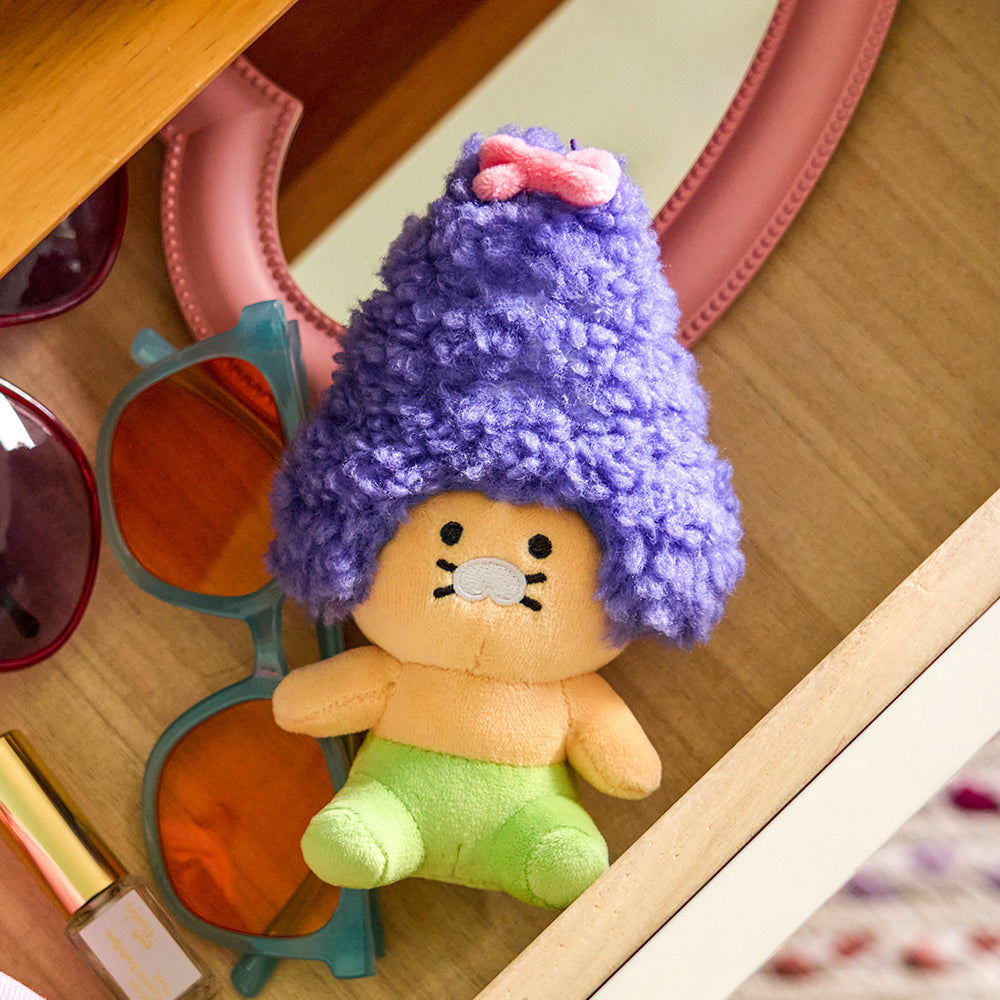 KAKAO FRIENDS - Violet Porte-cles Peluche Chunsik