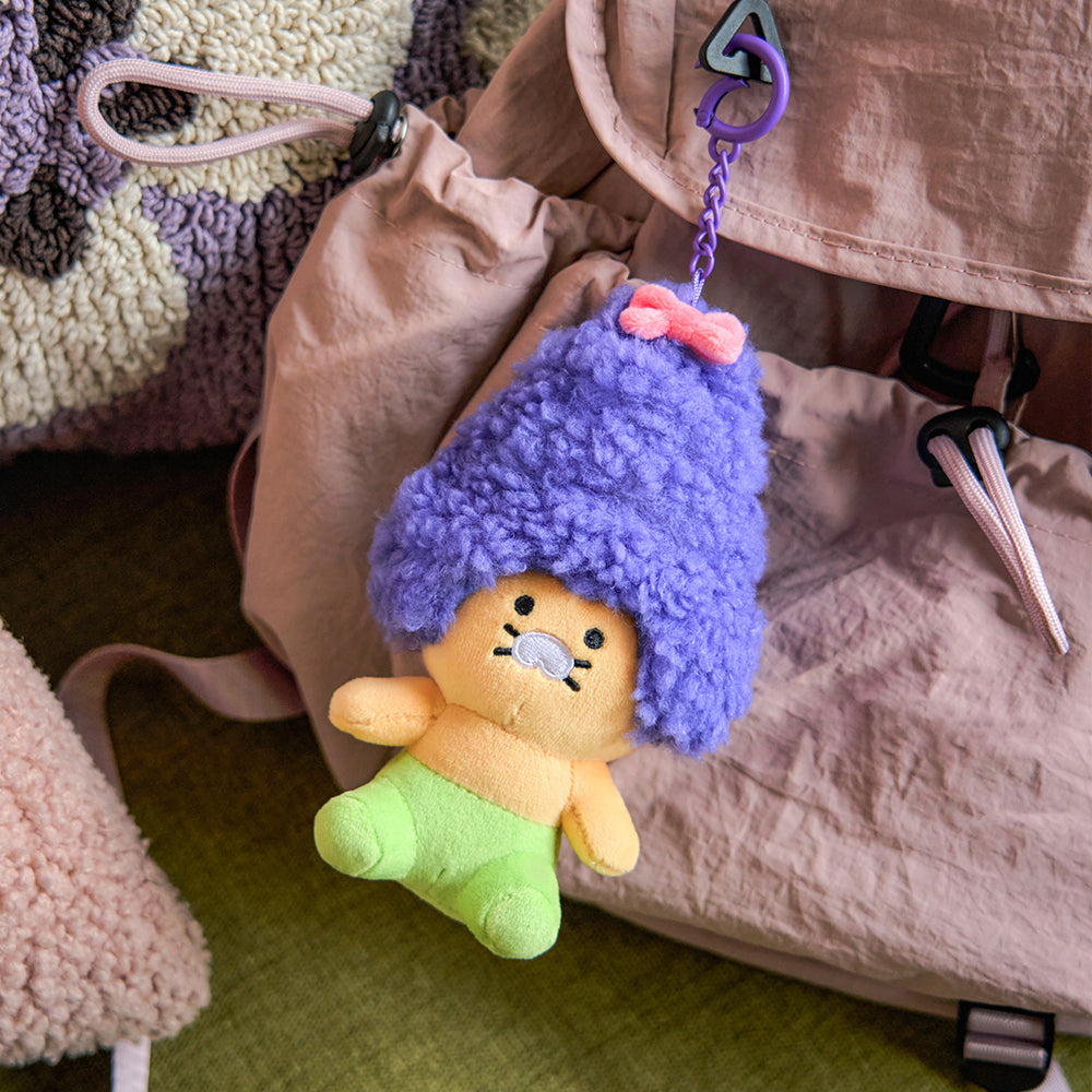 KAKAO FRIENDS - Violet Porte-cles Peluche Chunsik