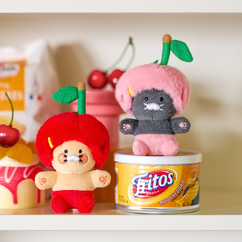 KAKAO FRIENDS - Rouge Porte-cles Peluche Chunsik