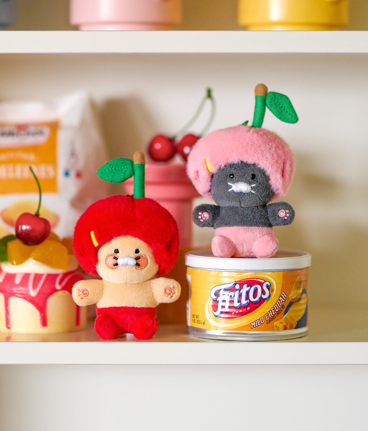KAKAO FRIENDS - Rouge Porte-cles Peluche Chunsik - Detail 6
