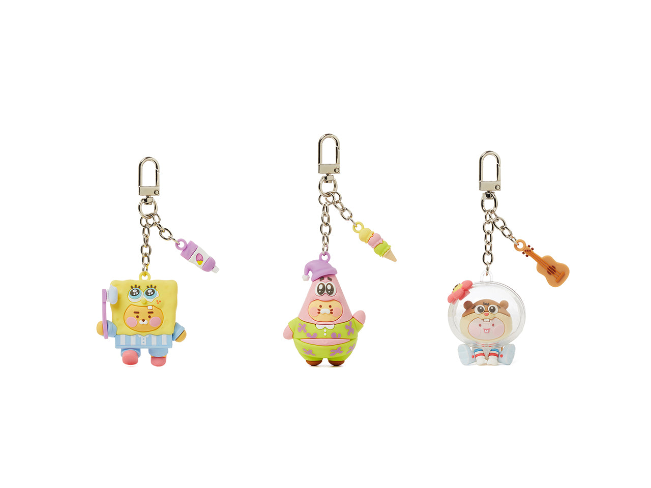 KAKAO FRIENDS - SpongeBobXFriends Baby SpongeBob Figurine Porte-cles Little Ryan - Detail 12